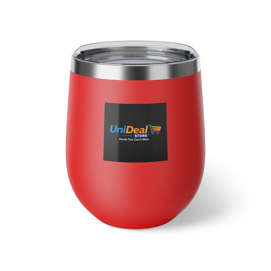 12oz Copper Vacuum Insulated Tumbler — UniDeal Logo Stainless Wine Cup