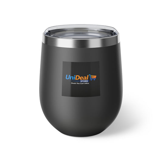 12oz Copper Vacuum Insulated Tumbler — UniDeal Logo Stainless Wine Cup